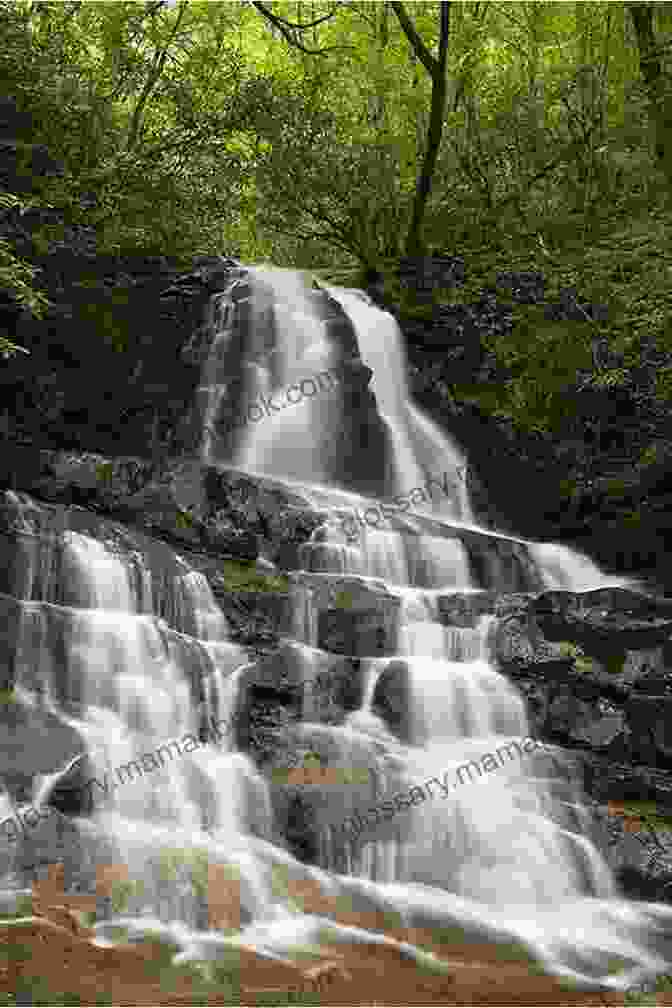 A Stunning Photograph Of Laurel Veil Falls, Showcasing Its Cascading Waters And Ethereal Beauty In The Great Smoky Mountains National Park, Tennessee. Water Town Laurel Veil