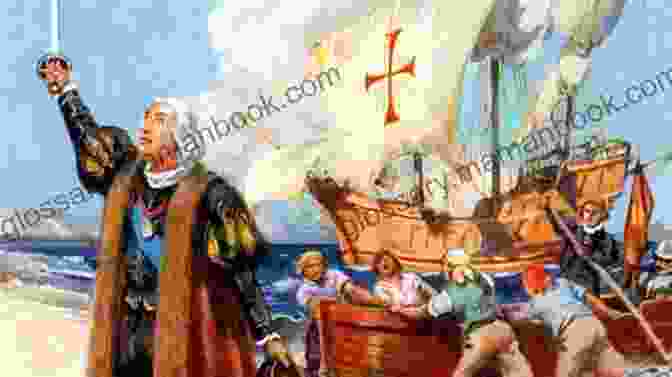 Christopher Columbus Landing In The New World The American Story: The Beginnings