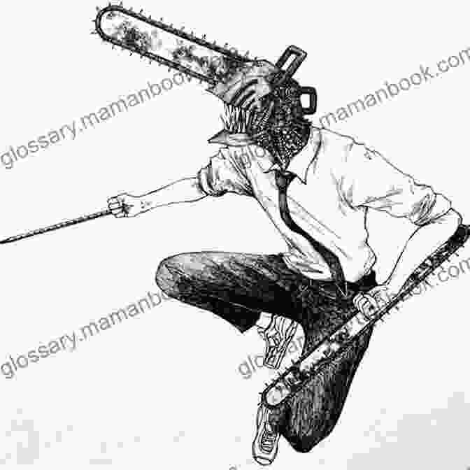 Denji, A Young Man With A Chain Saw Head, Holding A Cigarette. Chainsaw Man Vol 3: Kill Denji