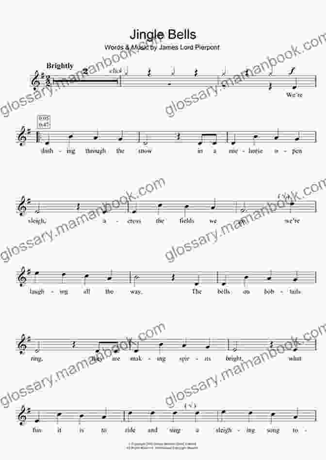 Jingle Bells Sheet Music For Flute Easy Christmas Carols For Flute: 27 Easy Holiday Songs Arranged For Beginning Musicians (Easy Christmas Carols For Concert Band Instruments 1)