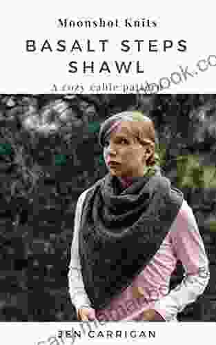 Basalt Steps Shawl: A Modern Cable Knitting Pattern Accessory Knitwear